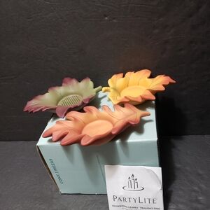 NEW! PARTYLITE **Whispering Leaves** Tealight Trio